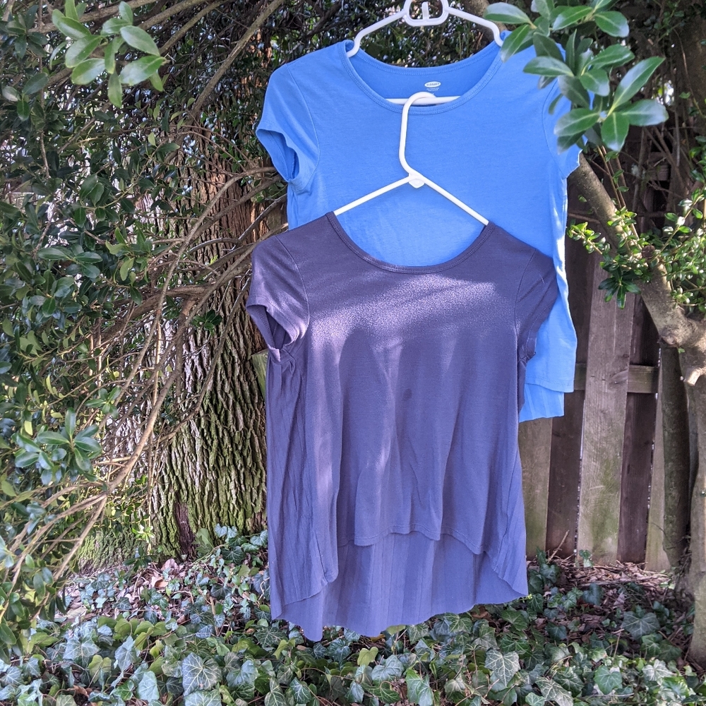 Old Navy Blue Pleated T-Shirt Bundle
